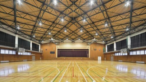 横浜創学館高等学校 様　体育館照明改修工事　学校／神奈川県横浜市