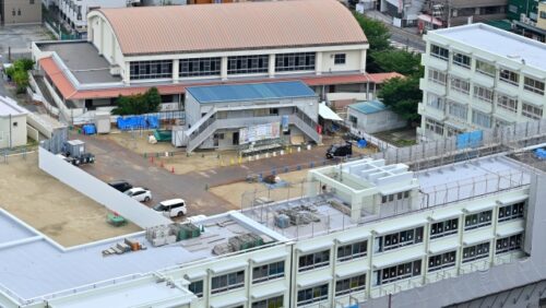 空調機新設工事　学校／千葉県八千代市