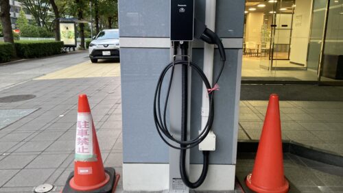【事例紹介】　EV充電設備工事　オフィスビル／神奈川県横浜市